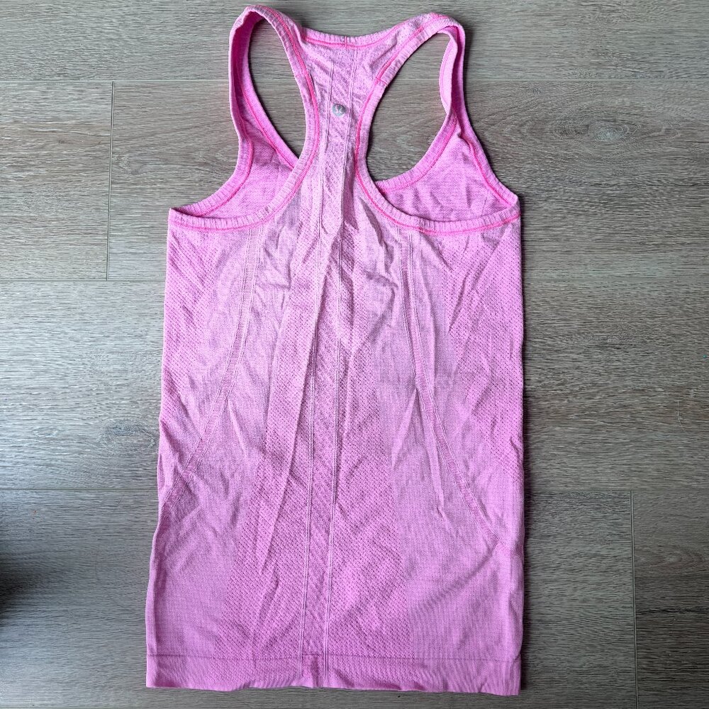 Lululemon Pink Racerback Seamless Athletic Tank Top